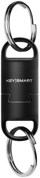 KeySmart MagConnect Pro Magnetic Key Holder for Purse, Key Chains for Car Keys - Detachable Key Ring Quick Release Keychain