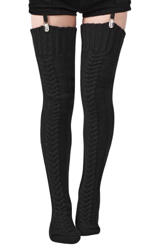 Moon Wood Women's Thigh High Socks Extra Long...