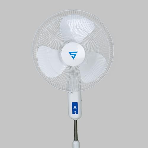Image of Superfan Super P 400mm BLDC Pedestal Fan for Home| India's 1'st BLDC fan| BLDC Stand Fan | Remote with Oscillation, Timer and Fine Speed Control | 5 Year Warranty (White)
