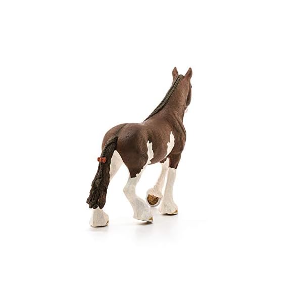 schleich 13809 Clydesdale Stute, für Kinder ab 3+ Jahren, FARM WORLD - Spielfigur, Braun – Bild 6