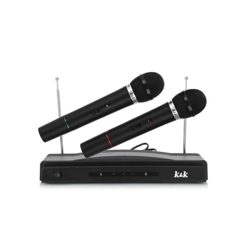 COPPIA MICROFONI WIRELESS Ottimo rapporto qualità prezzo per microfoni da poter passare tante ore tra amici cantando e divertendosi. Parliamo di due microfoni wireless e funzionano contemporaneamente grazie a due frequenze differenti con assenza totale di disturbi tra loro.