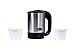 MAXELLPOWER HERVIDORA ELECTRICA 0,5L Acero Inoxidable HERVIDOR DE Agua 1000W 2 Vasos INCLUIDOS