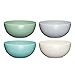 Price comparison product image Colourworks Plastic Bowls, Unbreakable Pasta Bowls, Lightweight Shatter-Proof Melamine, Set of 4, Classic Colours