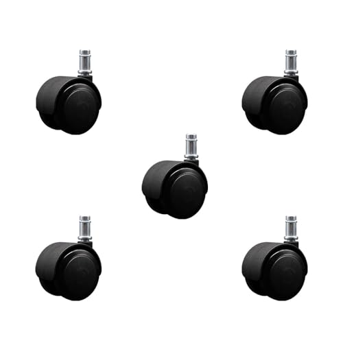 Service Caster SCC-DECGR02S50-NYU-716X78-5 2 Inch Decompression Brake Office Chair Wheels – Brakes Applied Until Seated – Non-Marking Urethane Wheels – Grip Ring Stems – 375 Lbs. Total Capacity – Set Of 5 – Service Caster Brand cover