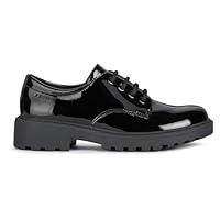 Geox Girl's J Casey Girl C Shoes, Black, 6 UK Child