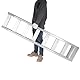 VEVOR Aluminiumrampen Hochleistungsrampen mit Oberem Hakenbefestigungsende, Universelle Laderampe für Motorräder, Traktoren, ATV/UTV, Lkws, Rasenmäher, 4 t, 2 Stück