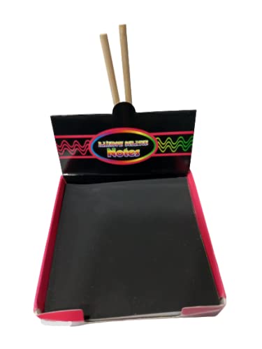 Scratch Art Box Pack of 100 Cards and 2 Stylus | Post it | DIY Greeting Cart | Birthday Gift for Kids