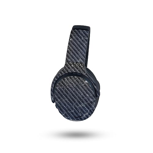 Image of MightySkins Carbon Fiber Skin Compatible with Skullcandy Crusher ANC 2 - Dark Shimmer Marble | Protective, Durable Textured Carbon Fiber Finish | Easy to Apply