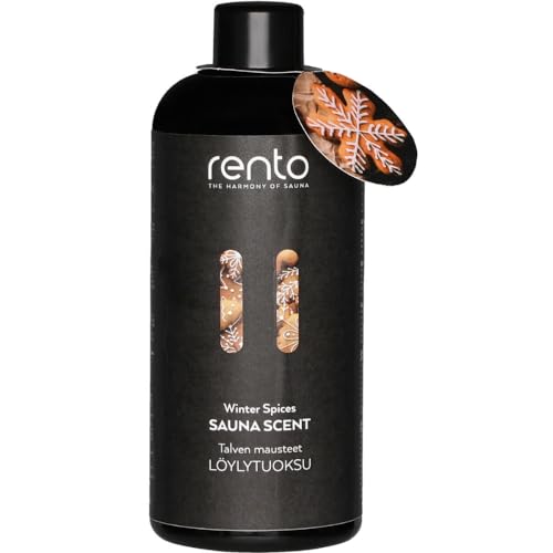 RENTO Sauna Scent 400 ml (13.52 Fl. Oz.), Scented Essential Oil, Made in Finland (Winter Spices)