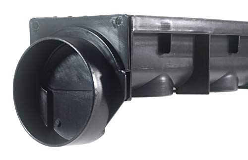 Drainage Trench - Channel Drain With Grate - Black Plastic - 3 X 39" - (117" Total Length) #TOP3