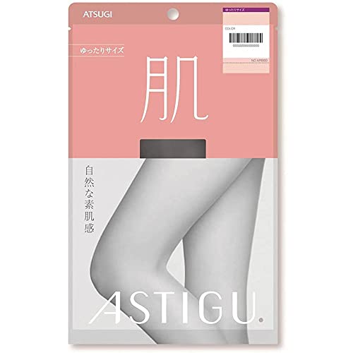 Astigu Stocking Hada Skin Feeling Loose Size JJM - L - 480 Black (Green Tea Set)
