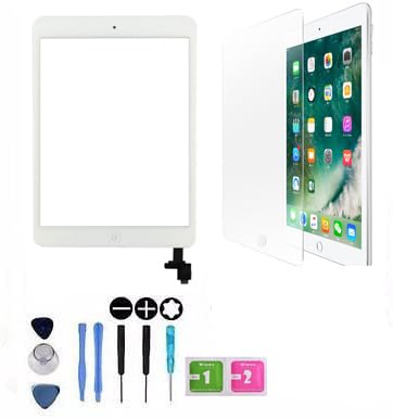 For iPad Mini Touch Screen Digitizer with IC/home button/Preinstalled Adhesive (White)