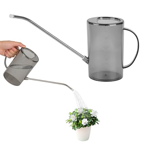 35.2 OZ Bonsai Watering Can - Small Watering Can Indoor and Outoor Long Spout Watering Devices for House Plants Fruits and Vegetables/Succulents/Roses-Grey
