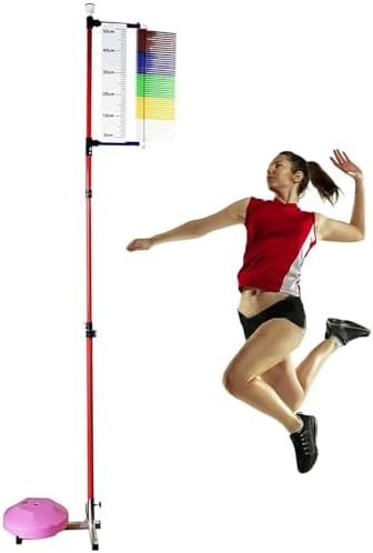 Jump Tester Equipment，Vertical Jump TesterAdults Vertical Jump Tester, 1.3-3.6m Adjustable Vertical Jump Trainer for Basketball, Youth Vertical Jump Tester Measurer Pole, Jump Power Measurin