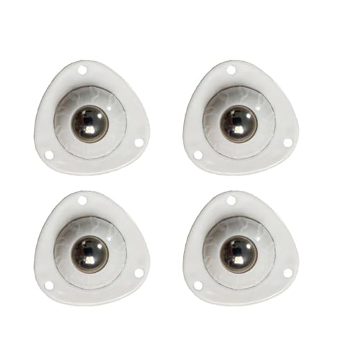Ruedas adhesivas – Pequeñas ruedas de repuesto 4 x ruedas adhesivas giratorias – Polea pegadiza ruedas para muebles para el hogar rotación de 360 grados para contenedores de basura cajas de