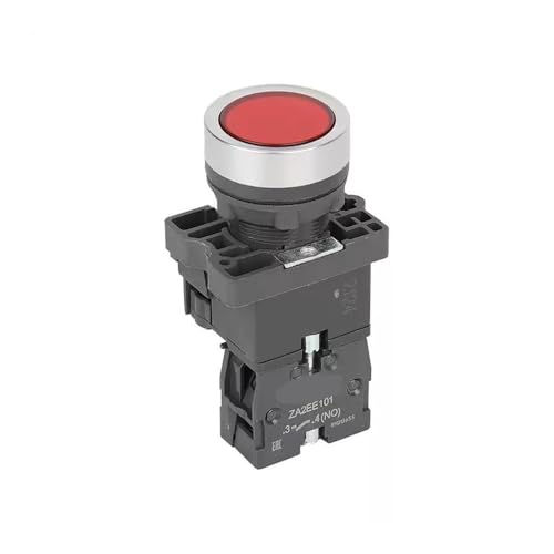 Bouton électrique lumineux rouge 22mm XA2EW34B2 pour commande industrielle