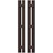 Ekena Millwork ARW401SB207X57TBH Americraft Two 3 Exterior Real Wood Spaced Board-n-Batten Shutters (Per Pair), Raisin Brown