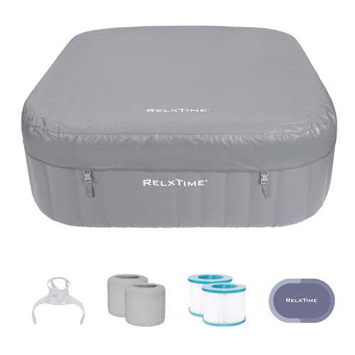 Portable Hot Tub 4 to 6 Person, Inflatable Outdoor Spa,