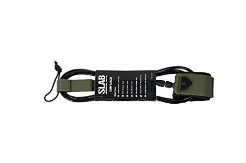 Slab-Surf Leash 8' Army/Black