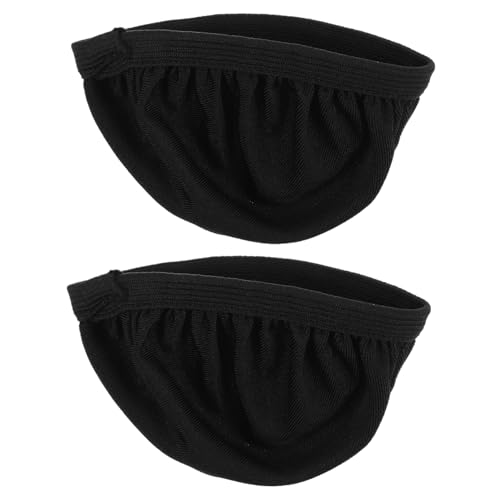 KICHOUSE 2 Piezas Fundas para Auriculares Reutilizables de Tela de Algodón Elástica Lavables contra Polvo de Diseño Ajustado y Transpirable para Orejeras