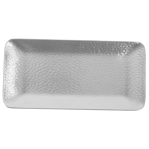 Zerodeko Toallero de Estilo Nórdico Rectangular de Acero Inoxidable para Exhibición de Platos para Servir Bocadillos