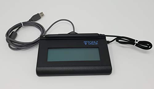 Topaz SignatureGem T-LBK462-HSB-R 1X5 Backlit LCD Signature Capture Pad USB Connection (Renewed)