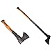 Produktbild 2 tlg Set Beil 600 g + Axt 1,25 kg mit Fiberglasstiele zum Spalten von Holz