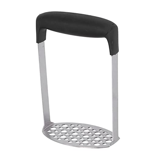 Kitchen Potato Masher, Large Mashing Pan Drable Stainless Steel Potato Pressure Masher with Anti Slip Handle for Potato for Sweet Potato - Image 2