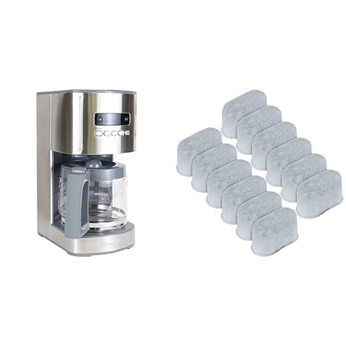 Koolatron Kenmore Coffee Maker 12 cup Drip Coffee Machine, Stainless Steel + Kenmore water filter 12 Pack pure and refreshing taste