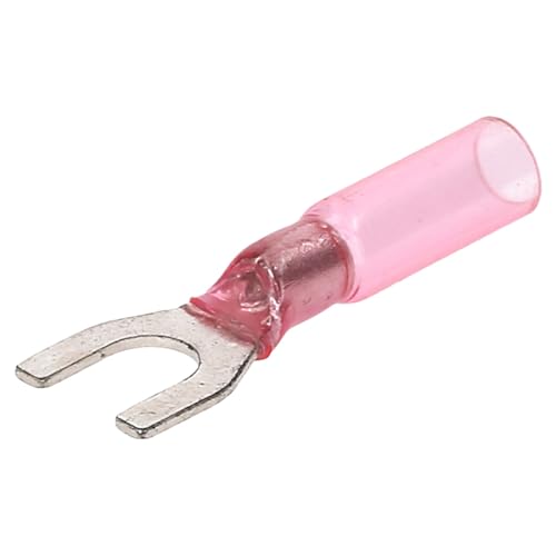 Kalitec 10 capicorda termorestringenti, 0,5-1,5 mm², colore rosso M5, capicorda termoretraibile, capocorda per cavi resistenti all'umidità