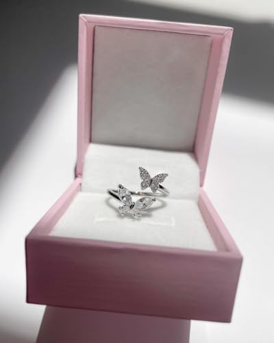 Image of Zarkan Silver 925 Hallmark Butterfly Rings