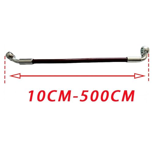 Durite tressée haute performance rouge 320cm avec banjo 10mm - 4