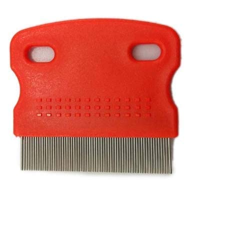 AlexVyan Terminator Lice Comb No Nit Hair Rid Headlice Superdensity Stainless Steel Metal Teeth Remove Nits Brush Comb (Mix Color)