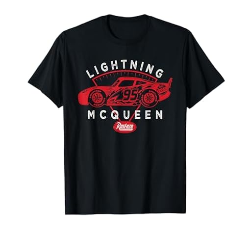 Disney and Pixar´s Cars Lightning Mcqueen Rust-Eze Logo Camiseta | Ya disponible en tu tienda friki favorita! En mundofriki.es!