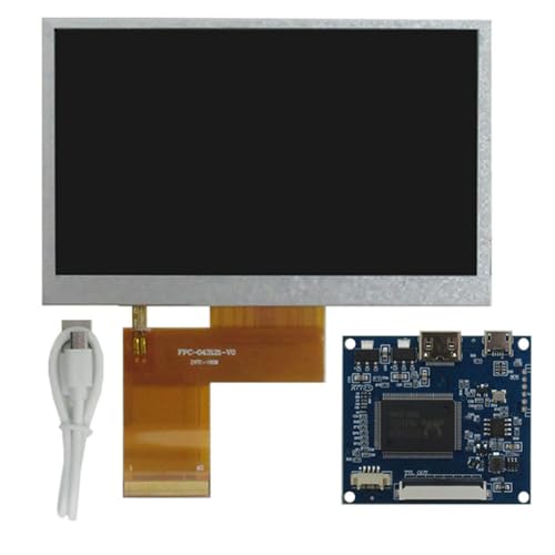 Image of 4.3 Inch Portable LCD Monitor, 480x272 Resolution, with Mini-HDMI Driver Board, Compatible with Raspberry /Orange Pi, PC, Gaming Consoles, Microscopes