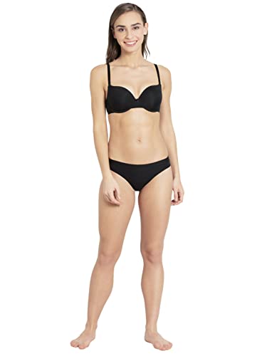 Image of Jockey UL60 Women's Under-Wired Padded Micro Touch Nylon Elastane Stretch Medium Coverage T-Shirt Bra with Detachable Straps