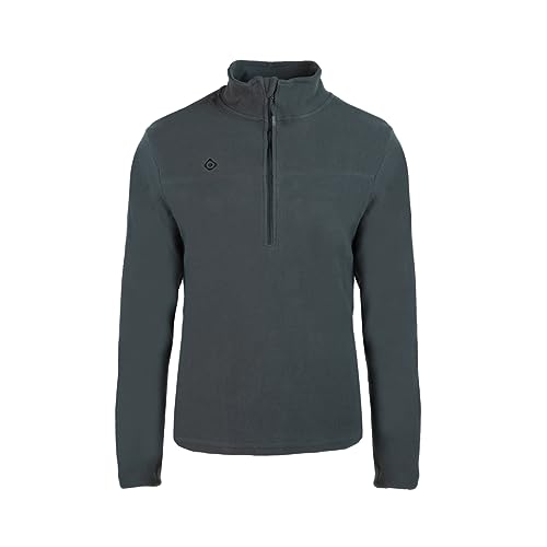Izas - Forro Polar para Hombre - Chaqueta Polar con Cuello Alto y Cremallera - Forro Polar de Invierno Ligero y de Secado Rápido - Ideal para Actividades al Aire Libre - Sutton Carbón - XL