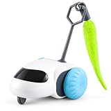 nteractive Cat Toy - Automatic driving car design with LED lights and cat sticks, autonomous obstacle avoidance, long range rechargeable, preventing pet depression, relaxing pet mood, sports toy.
