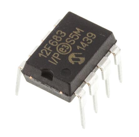 Microchip Technology, PIC12F683-I/P, 8-Pin Flash-Based - 8-Bit CMOS Microcontroller - NanoWatt Technology - 20MHz - 2.0V-5.5V - 6I/O - Industrial Temperature - Plastic DIP Package (60 Item/s)
