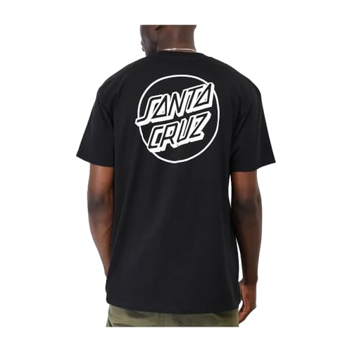 SANTA CRUZ Opus Dot S/S Heavyweight T-Shirt Black w/White XXXL Mens