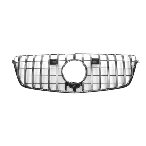 Calandre avant avec trou de caméra pour Benz GL X166 - Grille de protection couleur argent