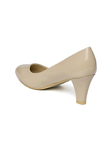 Image of Addons Round-Toe Patent Pumps