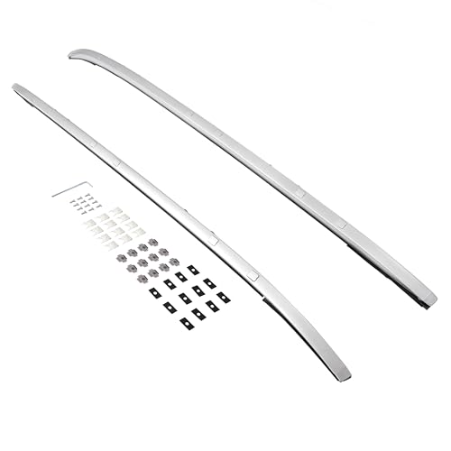KUAFU 2Pcs Roof Rack Side Rails Compatible with 2017-2024 Mazda CX-5 Top Side Rails Roof Bars Luggage Carrier Painted Silvery Black