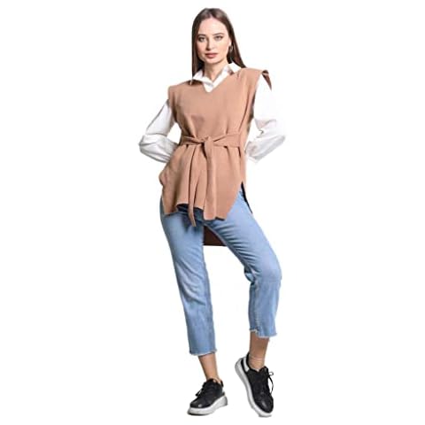 Pull Bonateks Deblmcsvtr100005 Beige Femme Cover