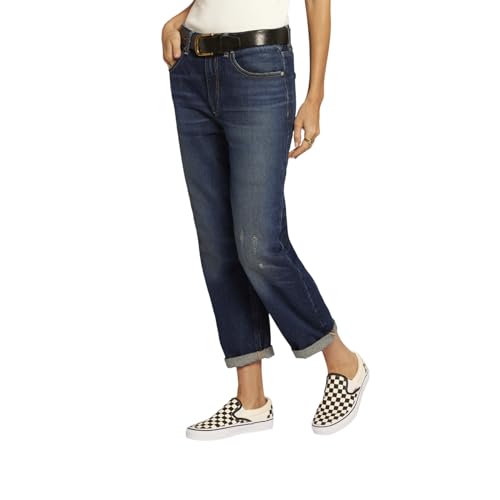 Current/Elliott Women's The Boy Genius Boyfriend Classic Fit Jean3