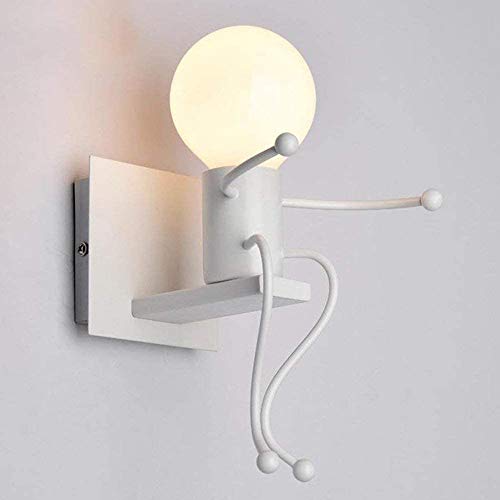 Creative Appliques murales E27 moderne Fer Intérieur Lampe Appliques Luminaires, Conception De Bande Dessinée Applique Murale De Chambre D'enfants, Couloir, Chambre, Cuisine, Bar, Café, Restaurant