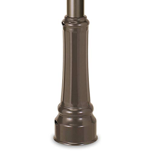 Architectural Mailboxes Basic Post with Decorative Cover, Graphite Bronze