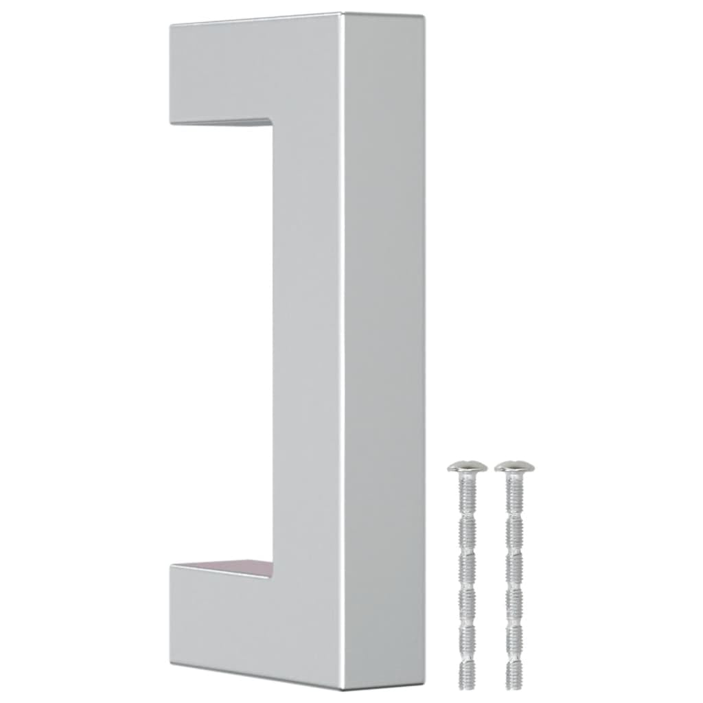 Set di 20 maniglie per mobili, in acciaio inox, colore argento, distanza tra i fori di 64 mm, per cassetti, armadi, cassettiere, cucina, bagno, superficie spazzolata, per ristrutturazione e