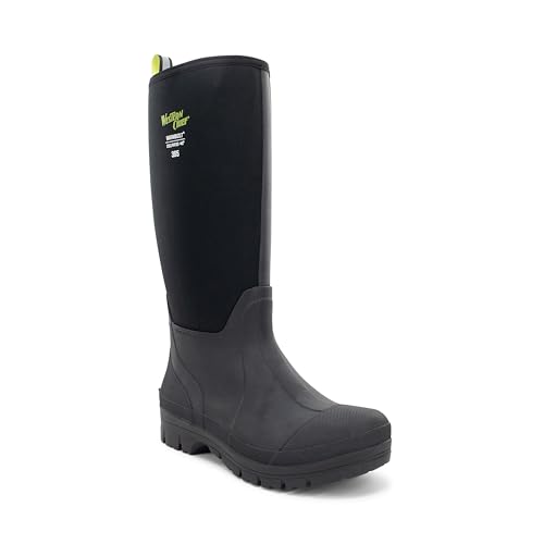 Best Cold Weather Rubber Boots for Ultimate Warmth & Protection 13 Western Chief Unisex 365 Neoprene Cold Weather Boots for Men and Women – Cold Rated, Seamless Waterproof Rubber, Anti-Slip Outsole, All-Weather Outdoor Footwear, Black, Tall, 15 M / 17 W