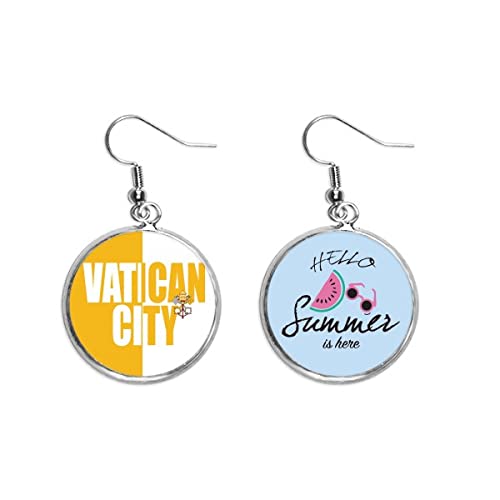 Pendientes de sandía Ciudad del Vaticano accesorios de moda femenina
